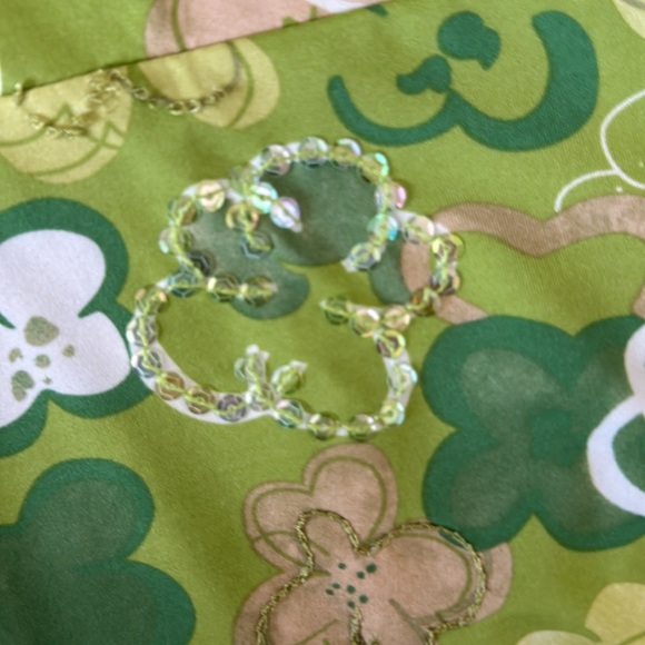 Bright And Happy INC Floral Pattern With Sequins & Stitching Size Petite Medium - Picture 11 of 11